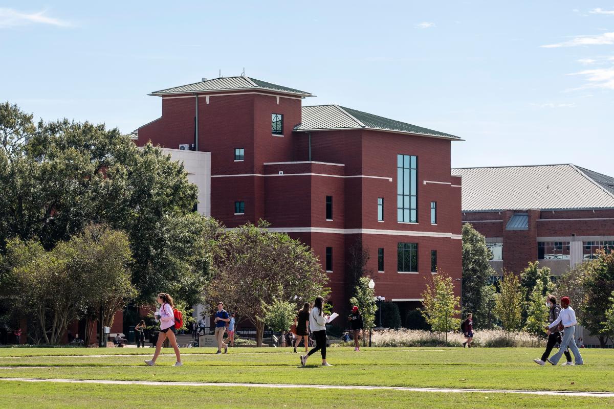 Library view from Drill Field